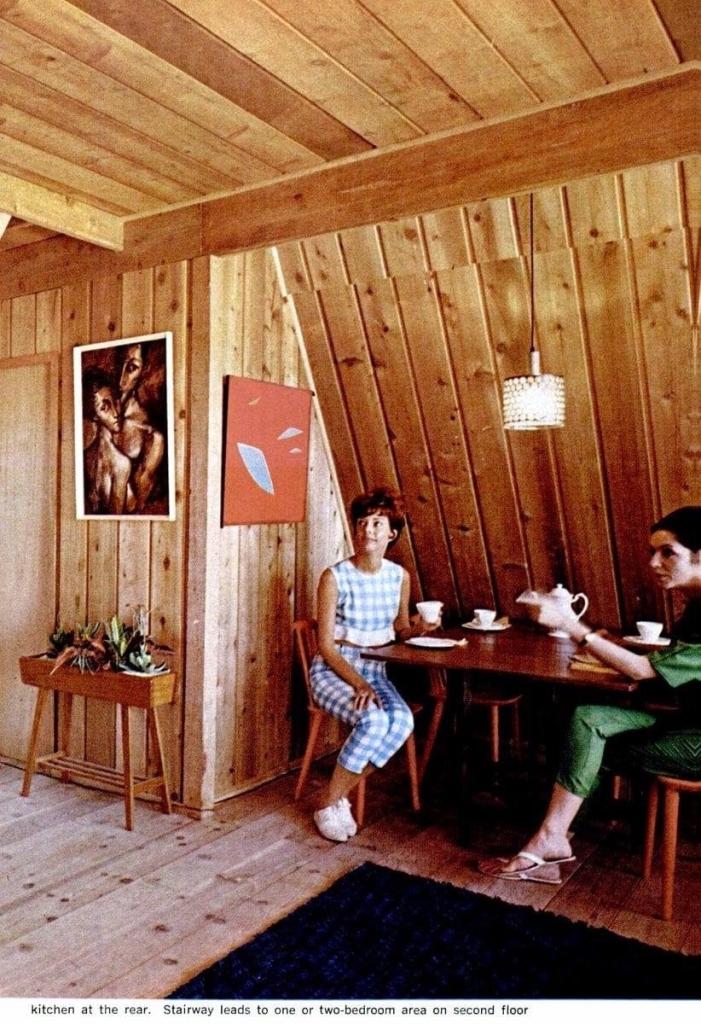 Vintage photo illustrating a Brief History of the A-Frame in the U.S.